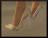 Tana gold heels