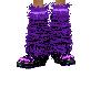 !N!purple fur boots