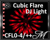 Red Cubic Flare DJ Light
