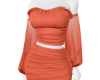 Roma Crinkle Dress Orang