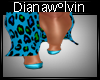 blue afrika heels