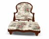 Flowery Chair and stool