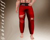 Red Ripped Jeans