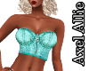 AA BLUE LEOPARD CORSET