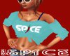 SP1CE |tie up top |aqua