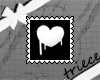 {T}white heart stamp
