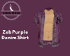 Zeb Purple Denim  Shirt