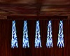 6 ceiling lights blue