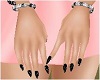 Black Nails Cats Hands