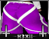 Strappy Jeans Purple