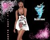 {B} Skull Rose Dress
