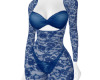 Blue Lace Jumpsuit