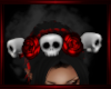 RoseSkull Red Headdress