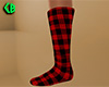 Red Socks Plaid Tall (F)