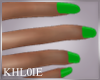 K green nails sm hands
