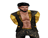 Gold open suit