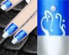 Whimsical Blue Nails
