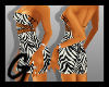 *G* Zebra Fishnet Dress