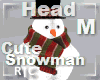R|C Snowman Head Xmas M
