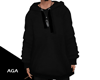Oversize | Black hoodie
