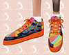 L: Pop Art Orange Shoes