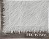 H. White Fur Rug