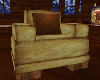 brown/tan cuddle chair