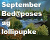 September Bed@poses