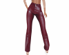 rust leather pants