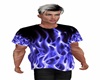 blue harley flame t shir