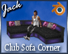 Club Sofa Corner Purple
