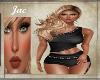 J~BLCK LEATHER SHORT SET