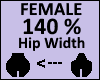 Hip Scaler 140% Female