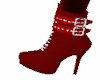 red stud ankle boots