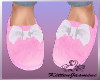 Girly Bow Slippers Pink