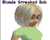 Blonde Streaked Bob