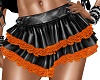 Black Orange Short Skirt