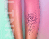 Shin Tattoo Flower