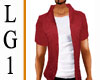 LG1 Red Linen Shirt