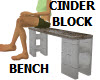 CINDER BLOCK BENCH