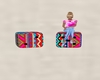 2 Dice Seats - Boho Pink