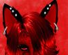 ~R~ Red/Black Furry Ears