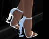YSL White Heels