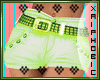 X! XOXO LimeGreen Shorts