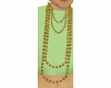 Gold Long Bead Necklace