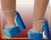 PC] Blue Floral Heels