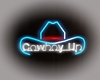 *Cowboy Up Neon Sign