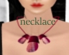 burgundy chunky necklace