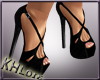 K black  heels