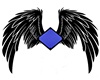 Blue Diamond with Wings